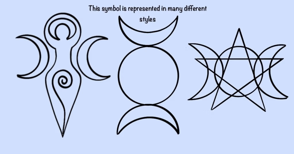 Triple Goddess symbols, varied